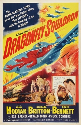 Dragonfly Squadron movie poster (1954) metal framed poster