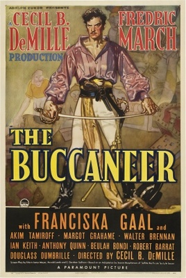 The Buccaneer movie poster (1938) wooden framed poster