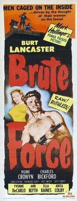 Brute Force movie poster (1947) wood print