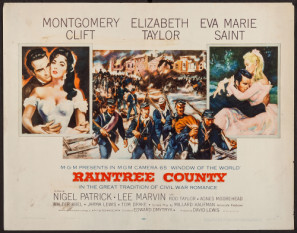 Raintree County movie poster (1957) wood print