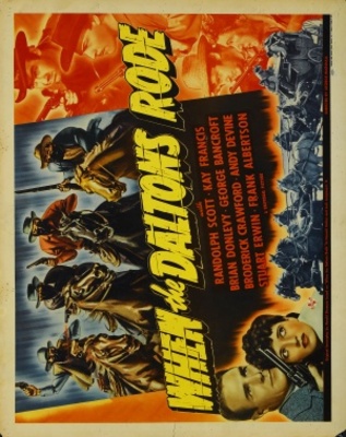 When the Daltons Rode movie poster (1940) metal framed poster