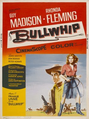 Bullwhip movie poster (1958) pillow