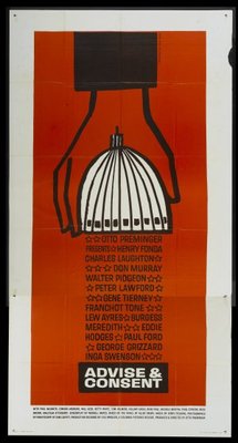 Advise & Consent movie poster (1962) Poster MOV_5c86db1b