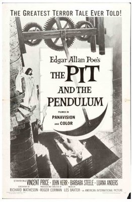 Pit and the Pendulum movie poster (1961) wood print