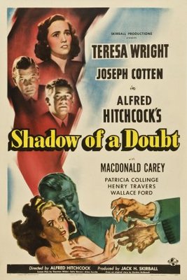 Shadow of a Doubt movie poster (1943) canvas poster