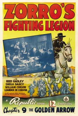 Zorro's Fighting Legion movie poster (1939) metal framed poster