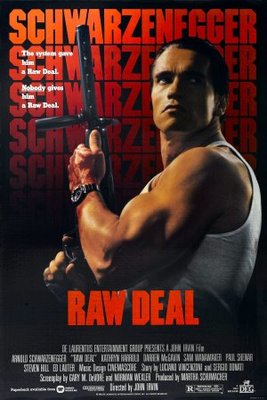 Raw Deal movie poster (1986) poster with hanger