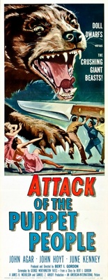 Attack of the Puppet People movie poster (1958) poster with hanger