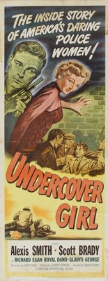 Undercover Girl movie poster (1950) wood print