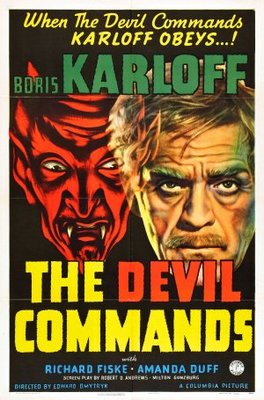 The Devil Commands movie poster (1941) metal framed poster