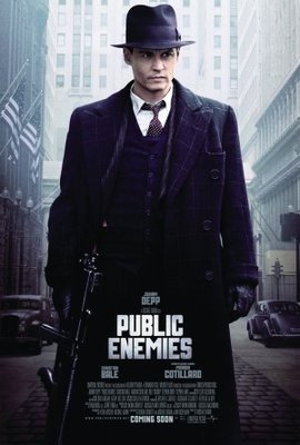 Public Enemies movie poster (2009) wooden framed poster