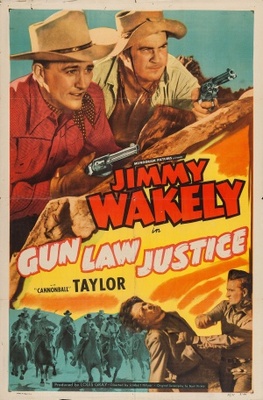Gun Law Justice movie poster (1949) wood print