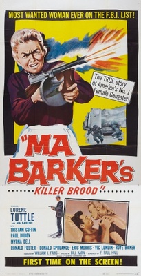 Ma Barker's Killer Brood movie poster (1960) metal framed poster