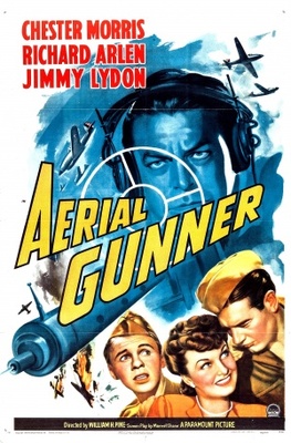 Aerial Gunner movie poster (1943) wooden framed poster
