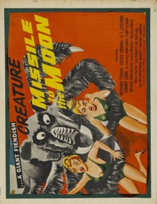 Missile to the Moon movie poster (1958) wooden framed poster