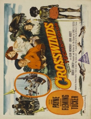 Crosswinds movie poster (1951) canvas poster