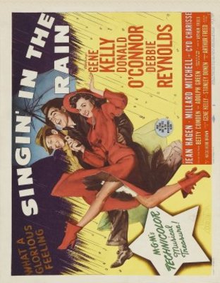 Singin' in the Rain movie poster (1952) wooden framed poster