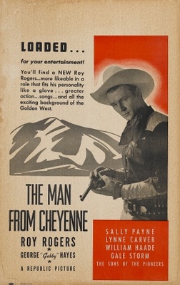 Man from Cheyenne movie poster (1942) canvas poster