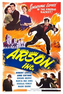 Arson, Inc. movie poster (1949) wooden framed poster