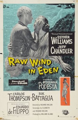 Raw Wind in Eden movie poster (1958) wooden framed poster