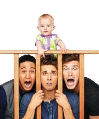 Baby Daddy movie poster (2012) wooden framed poster