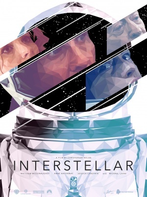 Interstellar movie poster (2014) Stickers MOV_5e90b67d