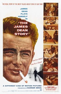 The James Dean Story movie poster (1957) pillow