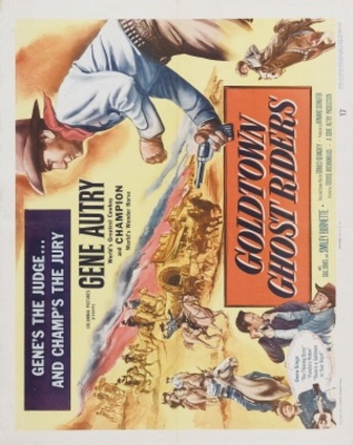 Goldtown Ghost Riders movie poster (1953) wooden framed poster
