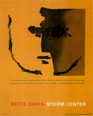 Storm Center movie poster (1956) canvas poster