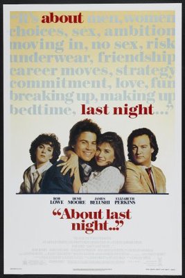 About Last Night... movie poster (1986) metal framed poster