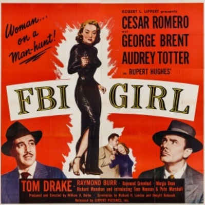 FBI Girl movie poster (1951) metal framed poster