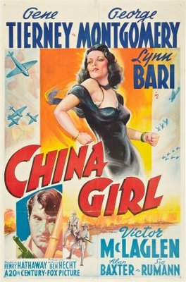 China Girl movie poster (1942) wooden framed poster