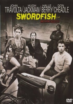 Swordfish movie poster (2001) wooden framed poster