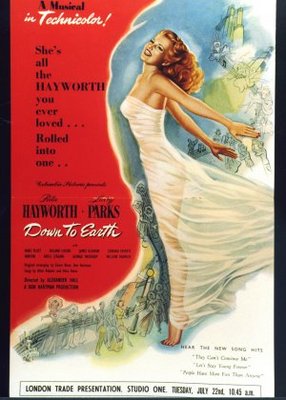 Down to Earth movie poster (1947) sweatshirt
