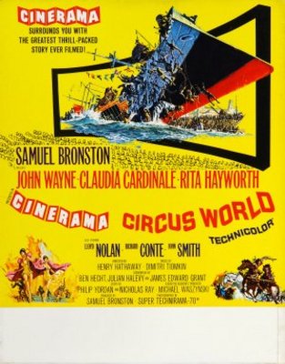 Circus World movie poster (1964) canvas poster