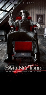 Sweeney Todd: The Demon Barber of Fleet Street movie poster (2007) wooden framed poster