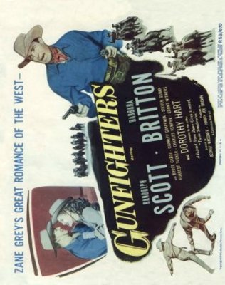 Gunfighters movie poster (1947) metal framed poster