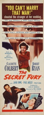 The Secret Fury movie poster (1950) wooden framed poster