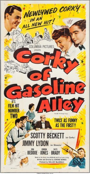 Corky of Gasoline Alley movie poster (1951) Stickers MOV_5hbkwoug