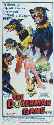 The Doberman Gang movie poster (1972) wooden framed poster