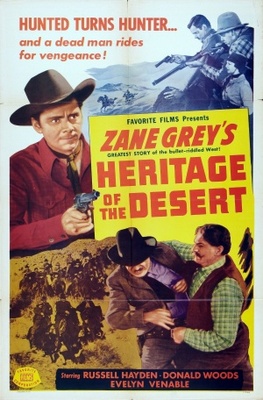 Heritage of the Desert movie poster (1939) wooden framed poster