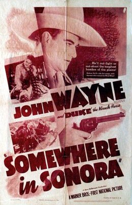 Somewhere in Sonora movie poster (1933) metal framed poster