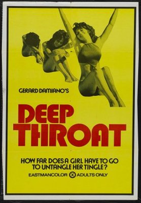 Deep Throat movie poster (1972) metal framed poster