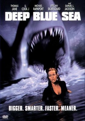 Deep Blue Sea movie poster (1999) poster with hanger