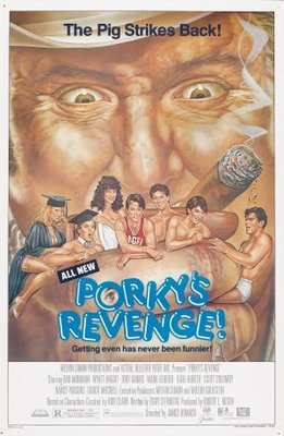 Porky's Revenge movie poster (1985) poster with hanger