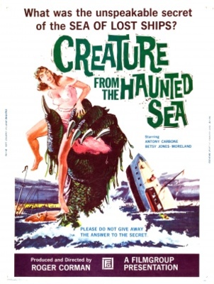 Creature from the Haunted Sea movie poster (1961) metal framed poster