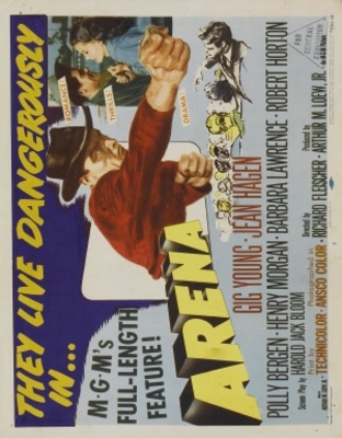 Arena movie poster (1953) wood print
