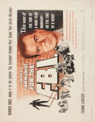 I Was a Communist for the FBI movie poster (1951) canvas poster