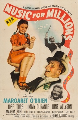 Music for Millions movie poster (1944) wooden framed poster