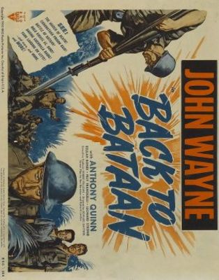 Back to Bataan movie poster (1945) metal framed poster